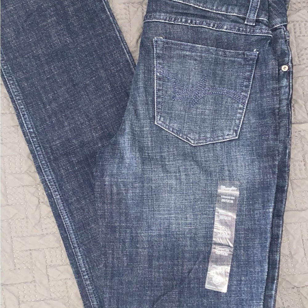 Wrangler Blue Straight Leg Jeans